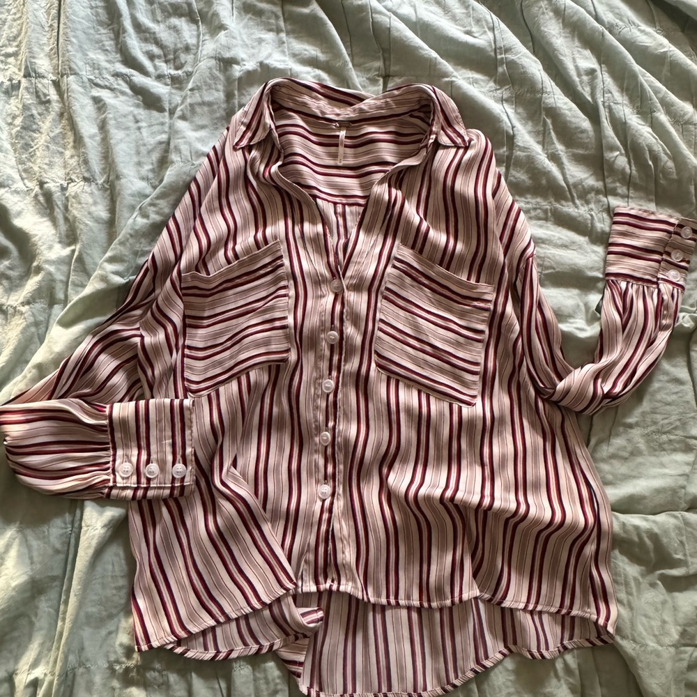 Free People Button Up Shirt